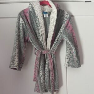 Sleep On It Fuzzy Animal Print Robe